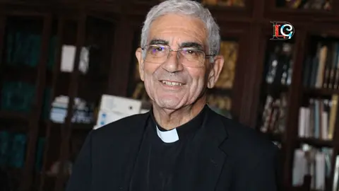 D. Avelino Bouzón, en el Archivo de la Diócesis de Tui-Vigo, en la Catedral de Tui. 