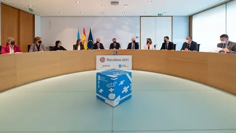 El titular del Gobierno gallego, Alberto Núñez Feijóo, preside la reunión del Consello da Xunta. Edificio Administrativo de San Caetano, Santiago de Compostela, ARCHIVO. 