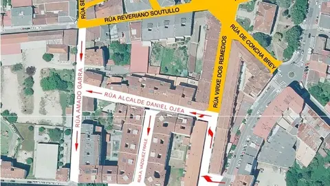 Reordenación na mazá de Virxe remedios.