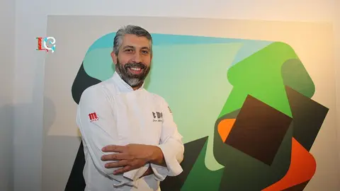 El chef y propietario de Bido, Juan Crujeiras, en su restaurante de A Coruña. 