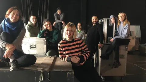 O equipo artístico e de interpretación prepara a posta en escena da obra creada a partir da dramaturxia de AveLina Pérez, que se estreará en abril no Salón Teatro.