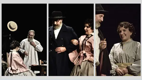 ‘A pluma viva de Rosalía’ é unha montaxe teatral para todos os públicos a partir de 9 anos, e está baseada nun feito real de censura a un texto da autora de Follas novas. 