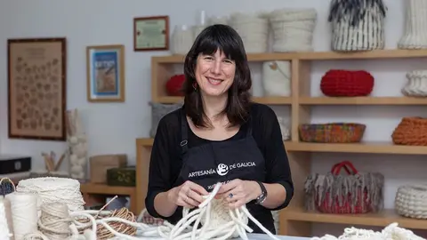 La artesana Idoia Cuesta.