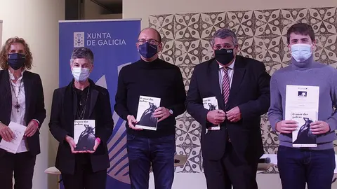 O director da Agadic, Jacobo Sutil, intervén cos representantes da asociación Videoxogo.gal, cos que colabora o Goberno autonómico na primeira iniciativa autonómica de fortalecemento deste sector con gran capacidade de crecemento.