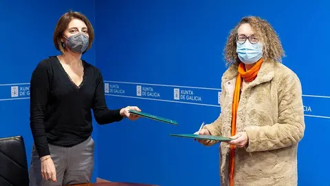 A conselleira de Medio Ambiente, Territorio e Vivenda e a alcaldesa asinaron un convenio de colaboración no marco do Fondo de Cooperación.