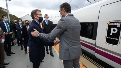 El presidente de la Xunta asistió esta mañana al acto institucional de inauguración de la línea de Alta Velocidad ferroviaria Madrid-Ourense.