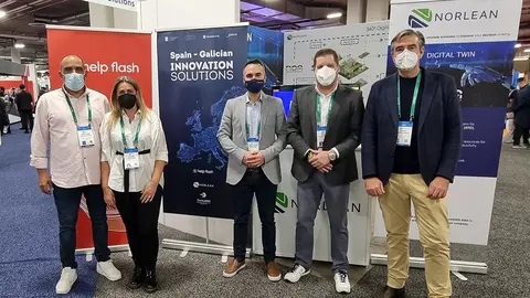 El director del Igape, Fernando Guldrís, encabeza la delegación gallega que participa estos días en el Consumer Electronic Show, la feria más importante de electrónica de consumo en el mundo.