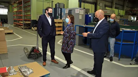 La directora de la Agencia Gallega de Innovación (Gain), Patricia Argerey, visitó las instalaciones de esta empresa en Tui.