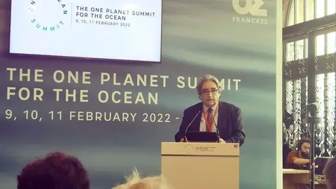 El Ministro del Mar, Ricardo Serrão Santos, participó en varios paneles de la Cumbre One Ocean, en Brest, Francia, 10 y 11 de febrero.