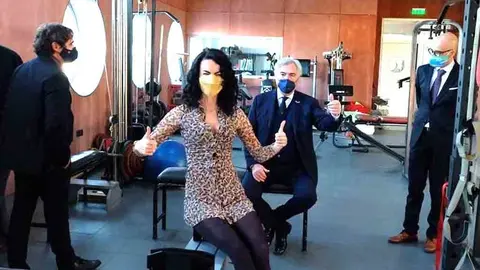 Visita de Gian Francesco Lupatelli ao Centro de Canoagem bem-sucedida na aprovação da Cidade Europeia do Desporto. 