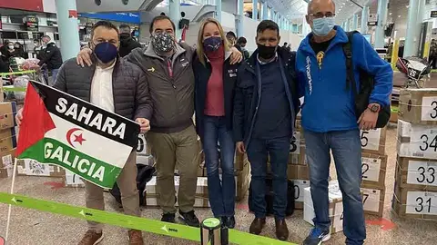 Fernández-Tapias despide á expedición solidaria que parte de Peinador.