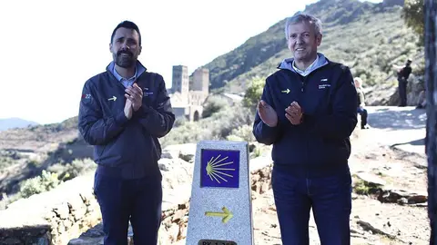 El vicepresidente primero de la Xunta, Alfonso Rueda, inauguró uno de los elementos más representativos del Camino, que será el quinto instalado en otras comunidades de España.
