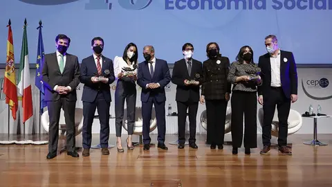 A conselleira de Emprego e Igualdade, María Jesús Lorenzana, interveu en Madrid, no acto do 10º aniversario da Lei de economía social.