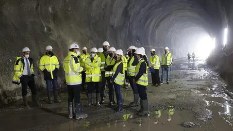A conselleira do Mar visitou as obras da rede interior do ferrocarril e do acceso ferroviario ao porto exterior de Ferrol-San Cibrao.
