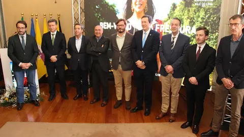 Los alcaldes de los cuatro municipios involucrados en 'Loureiro do Vale do Lima', al intervenir en la presentación del proyecto, destacaron la idea de que a partir del vino, avanzar en una cooperación más estrecha en otros sectores.