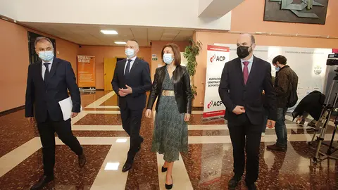 La conselleira de Medio Ambiente, Territorio y Vivienda intervino en el desayuno informativo organizado por la Asociación de Constructores de Pontevedra.