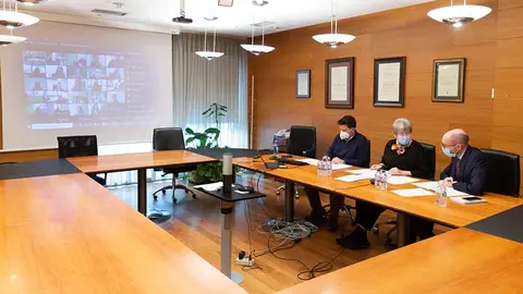 1O director xeral de Familia, Infancia e Dinamización Demográfica, Jacobo Rey, participou hoxe na sesión plenaria deste foro consultivo.