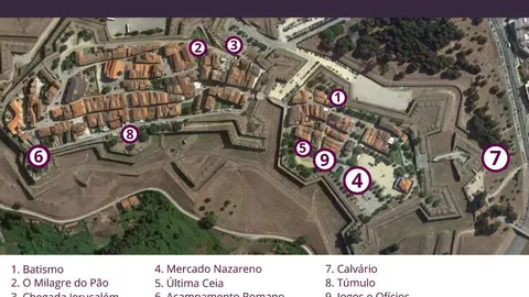 Valença Mapa Via Crucis