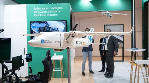 O presidente da Xunta, Alberto Núñez Feijóo, acompañado polo vicepresidente segundo e conselleiro de Economía, Empresa e Innovación, Francisco Conde,  e da conselleira do Mar, Rosa Quintana, participa na inauguración de UNVEX’21.Edificio CINC - Cidade da Cultura (Santiago de Compostela),07/07/21.