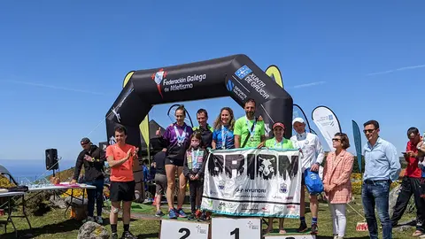 Xunto aos gañadores, estiveron ocupando postos de podio Carla Trillo do Ría de Foz e Carlos Lorenzo do Jab-Berga na segunda posición así como Eva de la Fuente do Brión-Hyupersa Santiago e Roberto Tuñas do C.A.Negreira no terceiro lugar.