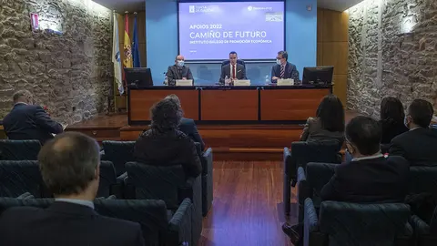 El director del Igape, Fernando Guldrís, participó en una jornada organizada por la Confederación de Empresarios de Galicia en la que subrayó las distintas líneas de apoyo del instituto para este año.