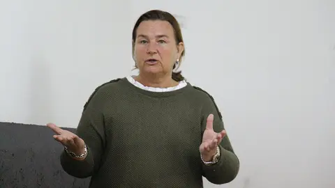Manocha Ramos durante su charla en Salvaterra de Miño.