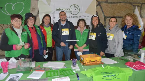 •	O conselleiro de Sanidade, Julio García Comesaña, participa no evento acompañado pola presidenta de AECC Mos, Magdalena Domínguez Castro, a alcaldesa, Nidia Arévalo, o tenente alcalde, Camilo Augusto, a concelleira de Política Social, Sara Cebreiro, o edil de Medio Ambiente Sostible, Leo Costas, e o da parroquia de Cela, Gonzalo Alonso