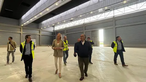 Marta Fernández-Tapias visitó el recinto ferial después de que los trabajos de ampliación concluyeran con la construcción del Pabellón 5.