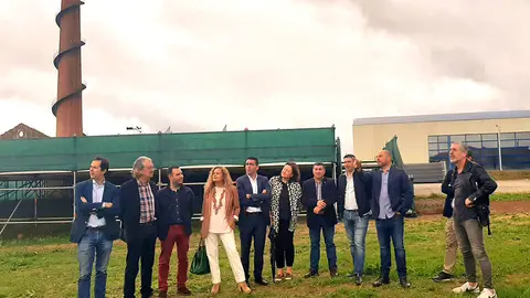 El delegado territorial, Luis López, la comisaria del Plan Xacobeo, Cecilia Pereira, y el director de la Axencia Galega das Industrias Culturais, Jacobo Sutil, participaron hoy en la puesta de largo del festival.