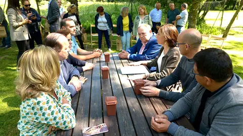 La conselleira de Medio Ambiente, Territorio y Vivienda se reunió hoy con los municipios adheridos a la planta de compostaje de la Xunta localizado en Cerceda.