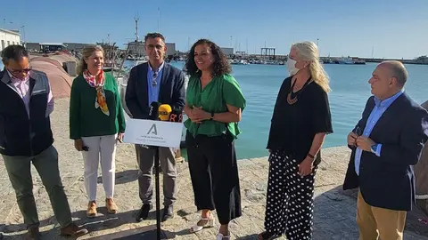 La presidenta de Portos de Galicia estuvo presente este sábado en el acto de salida de la ruta que recorrerá la costa atlántica y llegará a Galicia el 10 de junio teniendo Baiona como primero puerto de recalada en la comunidad.