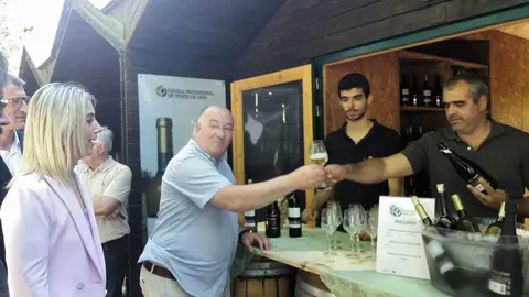 Amancio Cerqueira guiou a visita da Secretaria de Estado, Isabel Ferreira.