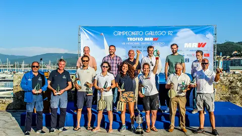 Nuevos campeones del Campeonato Gallego A Dos. © ANTÍA MARTÍNEZO.