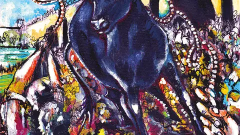 Fragmento do cartaz Vaca das cordas.