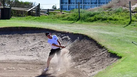 Javier Barcos, segundo clasificado, gran esperanza española en el Europeo Individual Masculino.