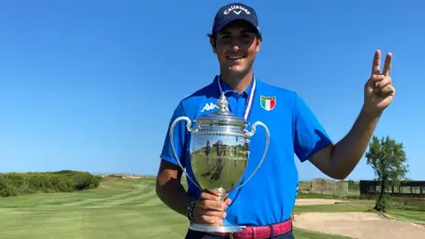 El italiano Filippo Celli, nuevo emperador de Europa Amateur de golf.