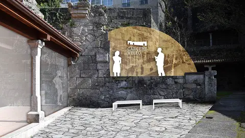 Recreación 3D do Centro Cárcere Vello.