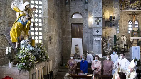 El Templo Votivo de Panxón acoge la Ofrenda del mar presidida por Mons. Luis Quinteiro Fiuza, obispo de Tui-Vigo y promotor de Stella Maris en España. ARCHIVO.