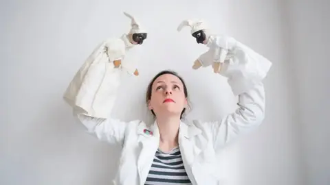 A titiriteira italiana Irene Vecchia.