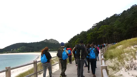 Durante xullo e agosto farán de forma telemática a parte teórica do curso e a partir de outubro realizarán prácticas no centro de visitantes e nas propias illas.