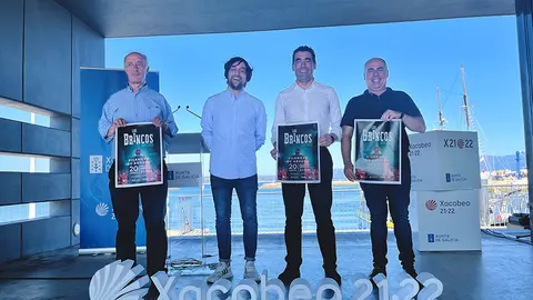 El delegado territorial, Luis López, acompañado del alcalde, Gonzalo Durán y el teniente alcalde, Javier Tourís, presentaron esta mañana el concierto de Los Brincos que tendrá lugar el día 20 de agosto.