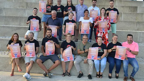 Un momento da presentación coa alcaldesa mosense.