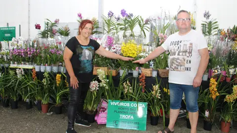 Los hemanos Costa, Inés y Mario, de Viveiros Costa, en Trofa, Portugal.