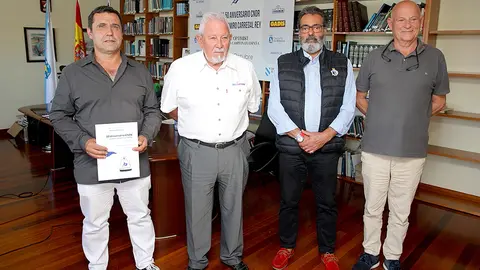 Lomba, Colomer, Villaverde y Arevalillo, en la presentación.