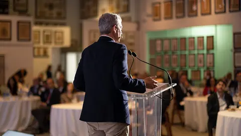 El presidente de la Xunta intervino en el Foro Económico organizado por un periódico de A Coruña.