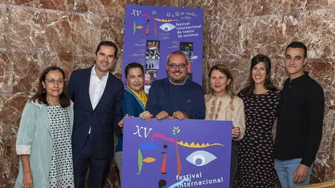 O director da Axencia Galega de Industrias Culturais, Jacobo Sutil, participa na presentación desta edición no Teatro Principal, que acollerá o groso da programación.