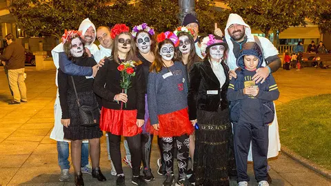 Participantes no roteiro de Samaín en 2018. ARQUIVO.