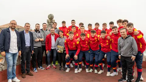 Recepción Seleccion Española de Balonmán Xuvenil.