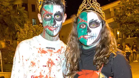 Participantes no roteiro de Samaín en 2018.