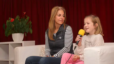 Sánchez Vicario en el colegio A Florida de Sanxenxo.